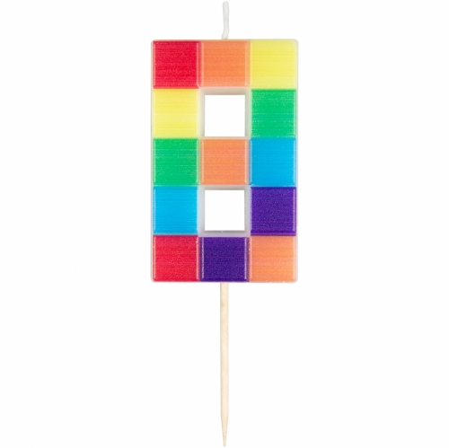 Number Candle No.8 - Blocks